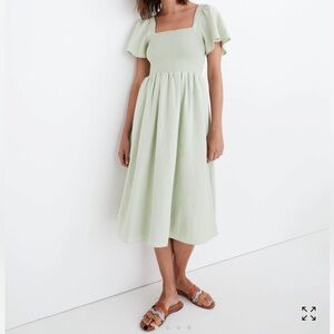 Madewell Mint Green Lucie Dress